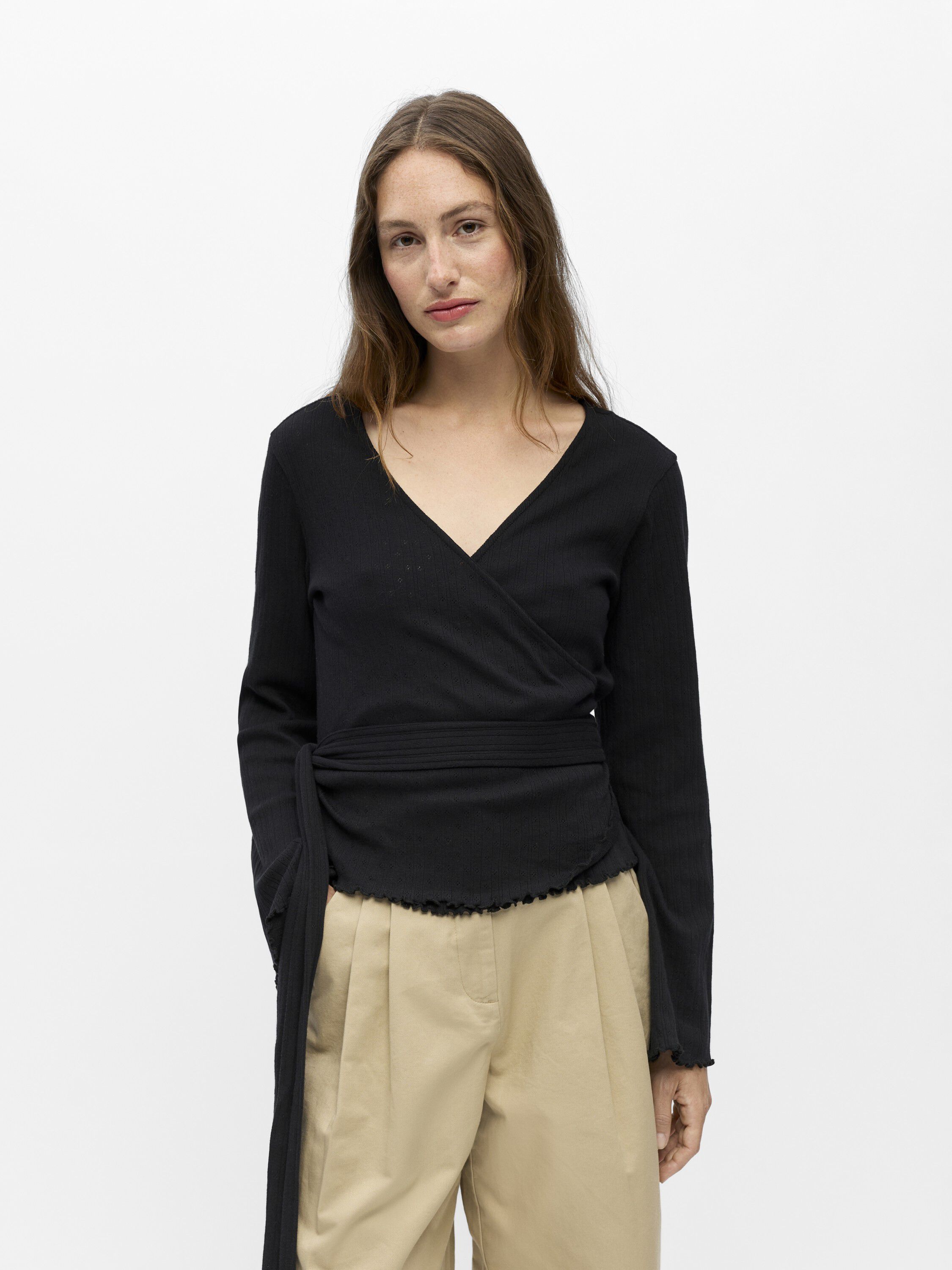 Objlesly L/S Reg. Wrap Top E Tne 26