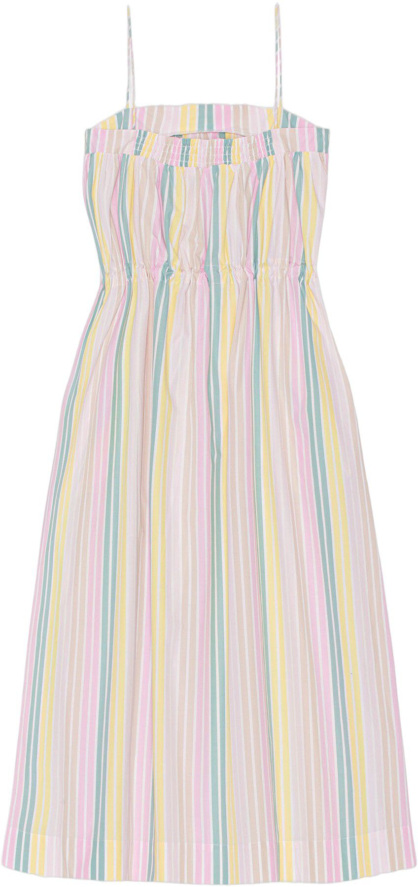 Maxikl&auml;nning med remmar i randig bomull