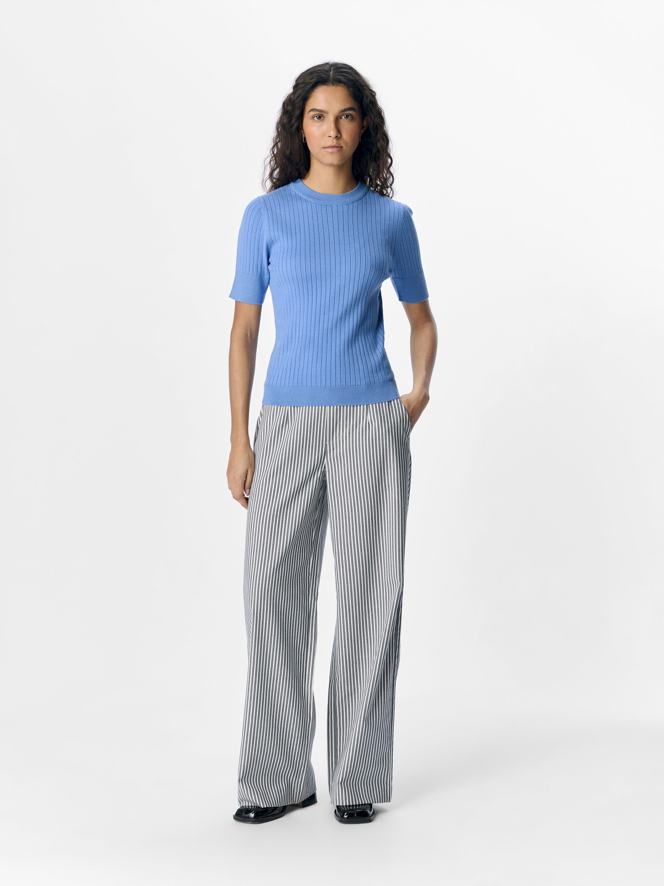 OBJNOELLE S/S KNIT T-SHIRT NOOS