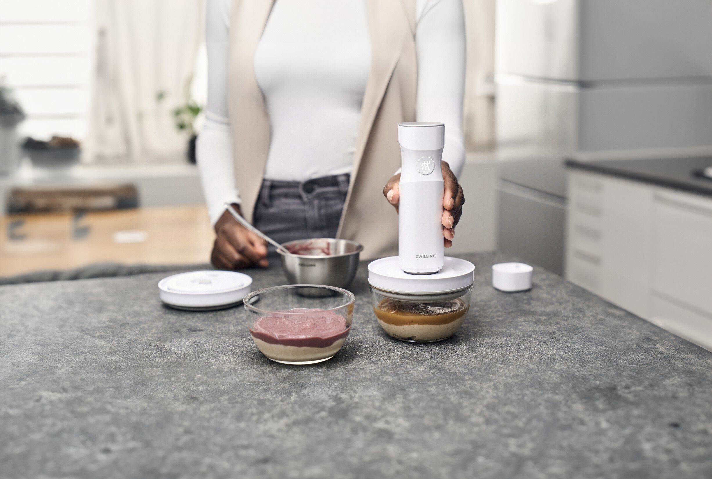 Fresh & Save BOWLS Vakuumsk&aring;l S / 12 cm, Glas, Transparent