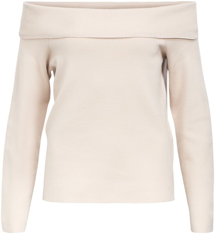 OBJREYNARD L/S RE OFF SHOULDER KNIT