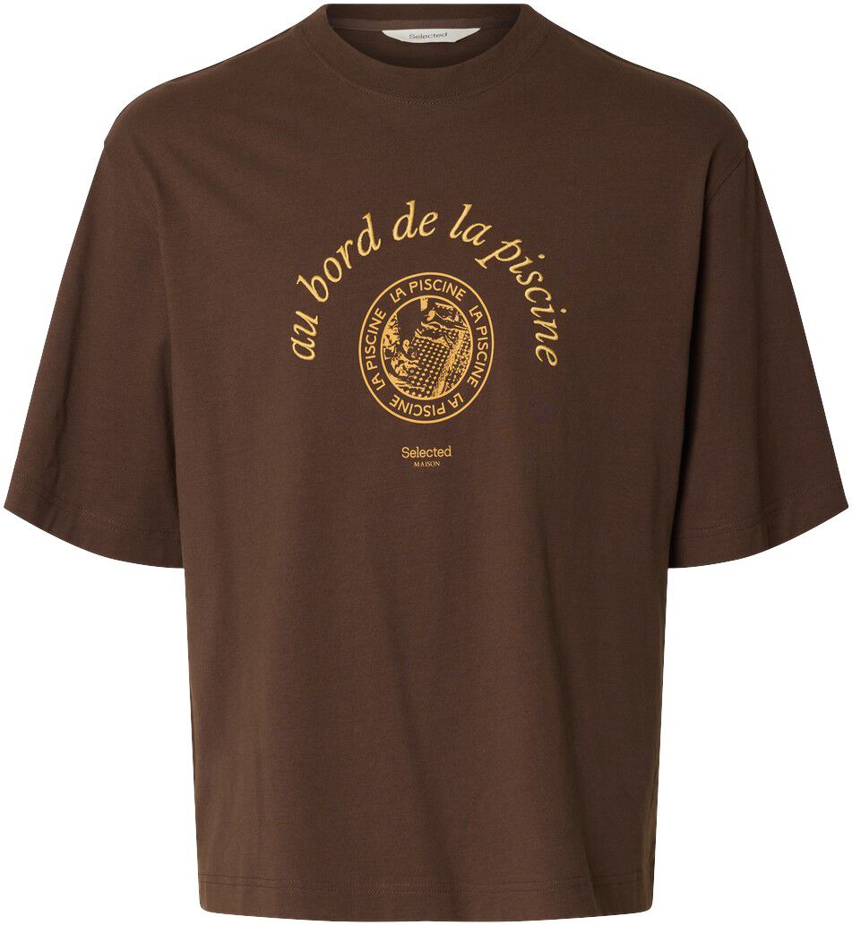 Slhboxynorman Graphic Ss O-Neck Tee