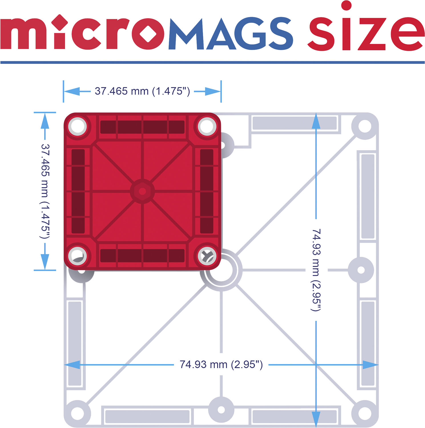MAGNA-TILES microMAGS 70p