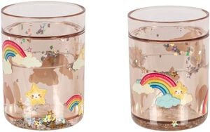 2 PACK GLITTER CUPS