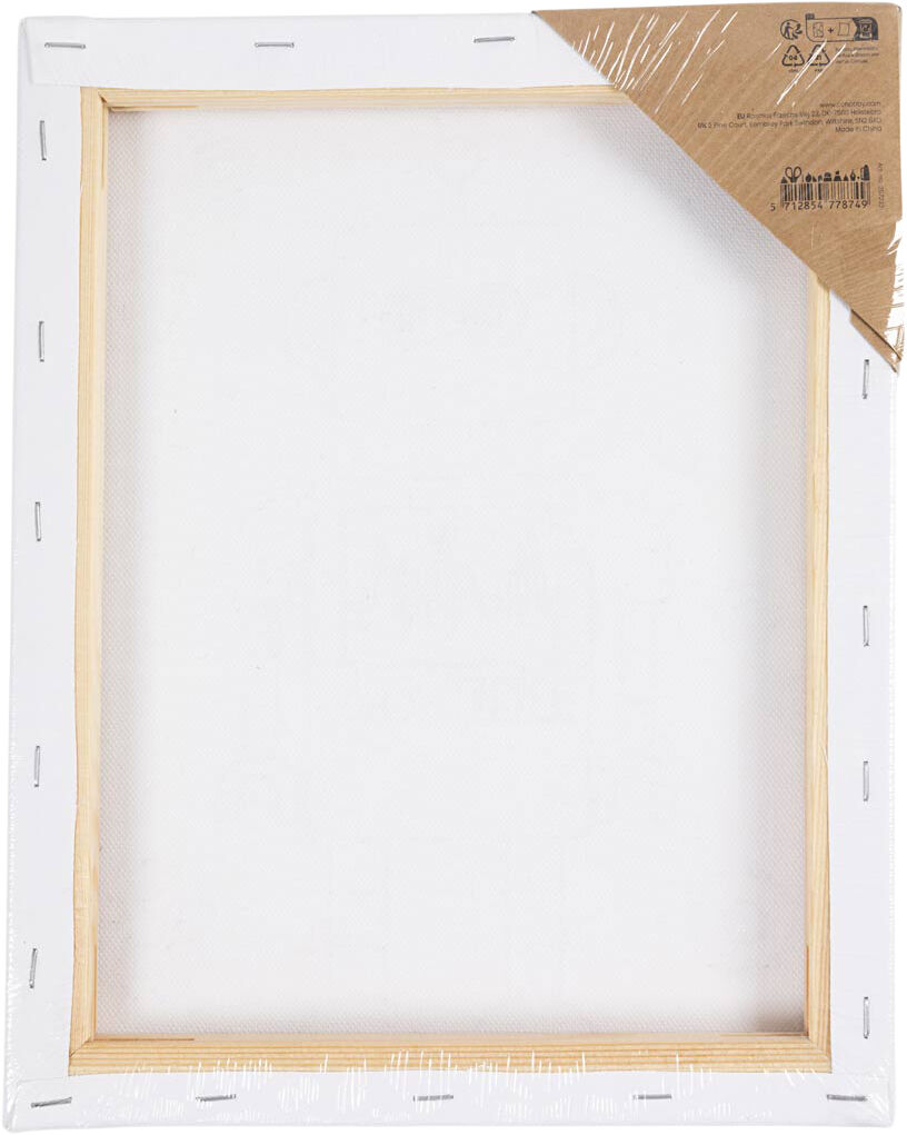 Malerl&aelig;rred med print, Robot, str. 24x30 cm.