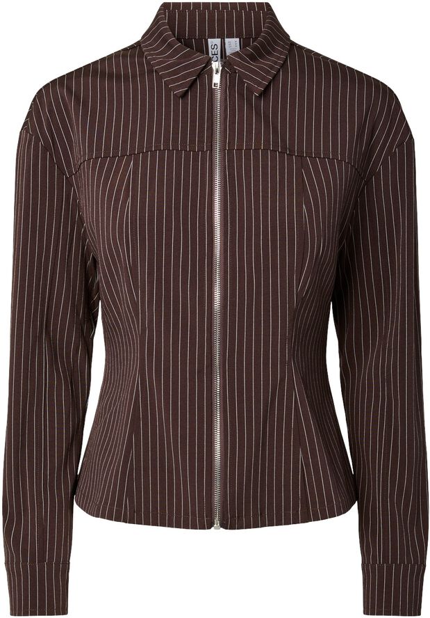 PCANJA LS ZIP SHIRT WVN D2D