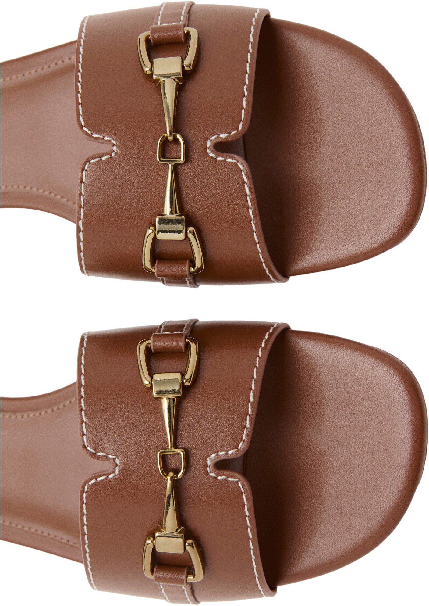 Metallic detail strap sandal