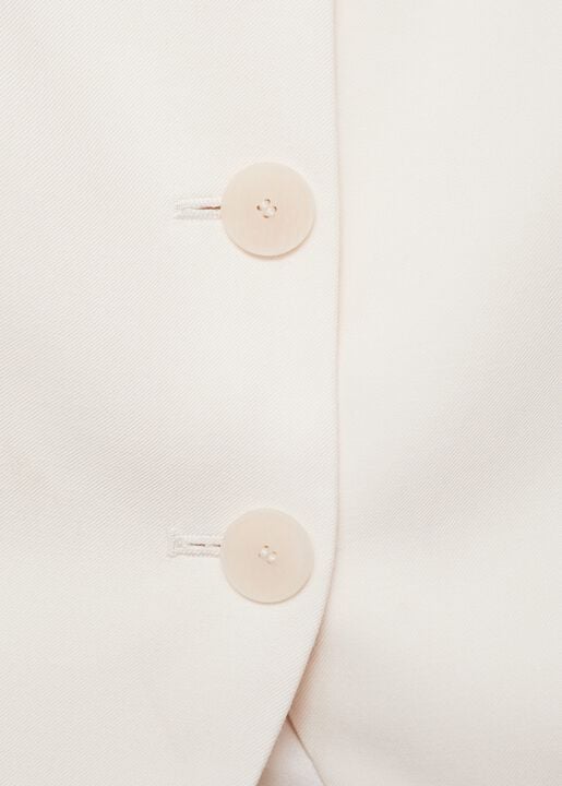 Suit waistcoat with open back