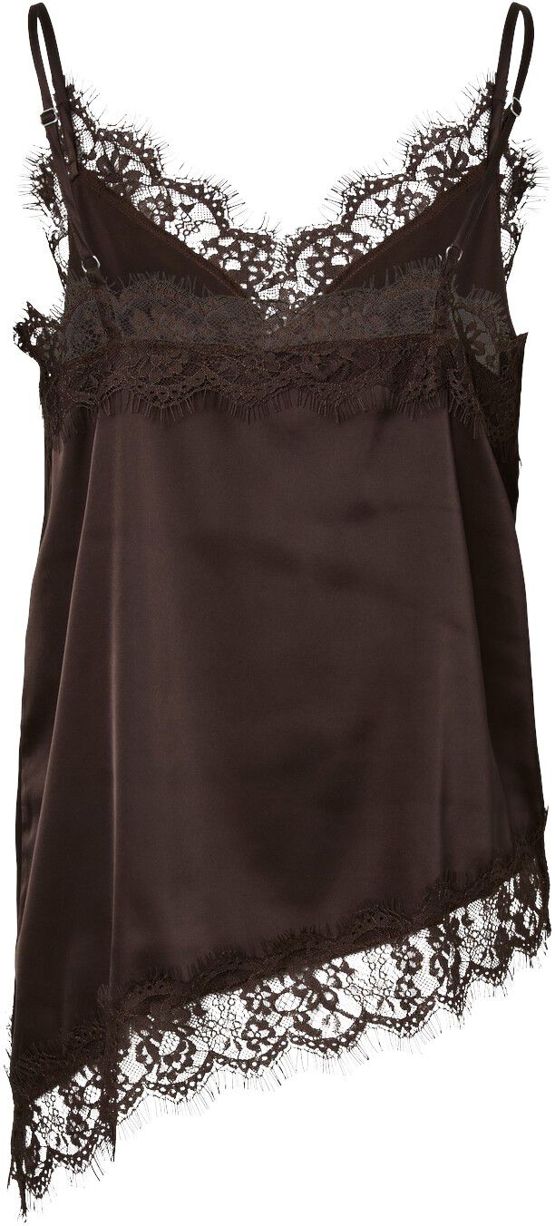 Pcnomi Strap Satin Lace Top Wvn