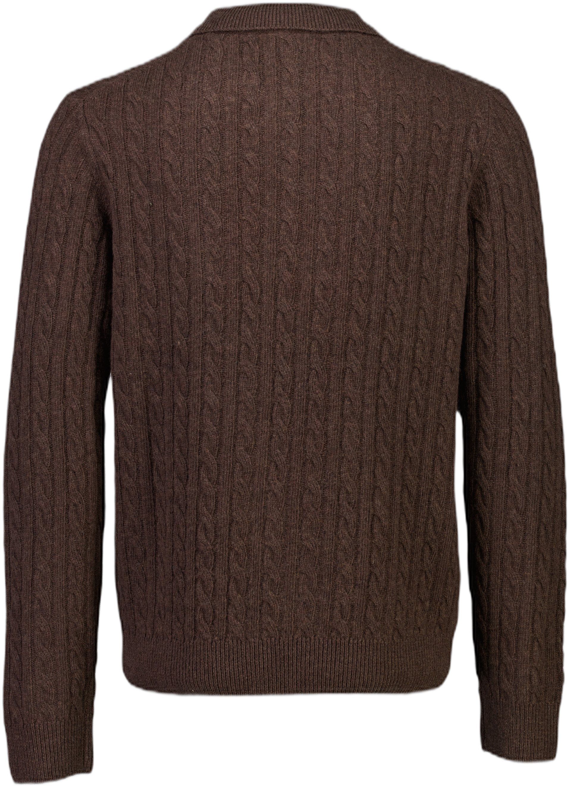 Lambswool half zip knit