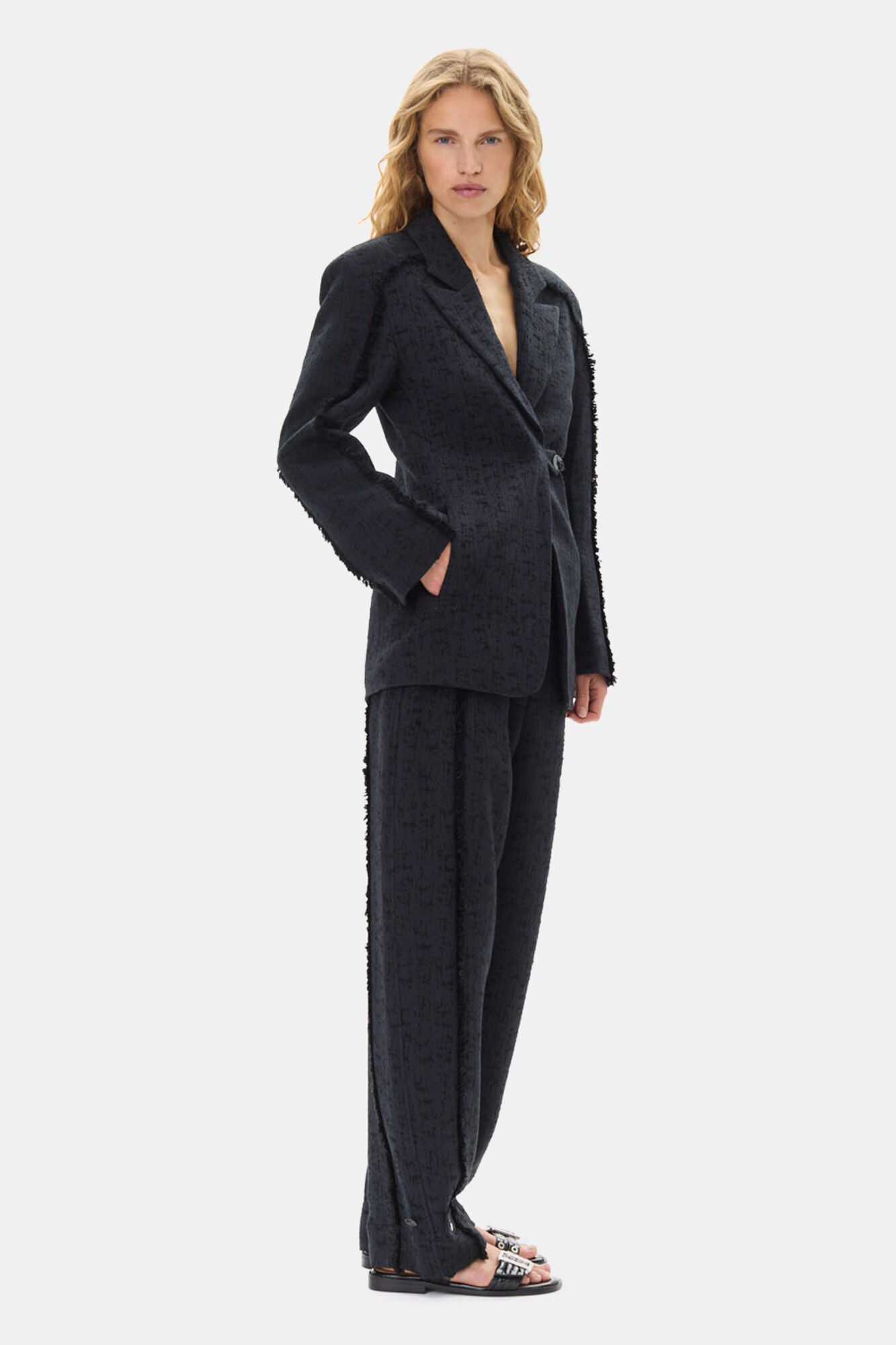 Boucle Suiting Blazer