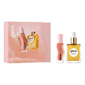 Glossy & Glazed - Hårolja och läppolja i duo-set