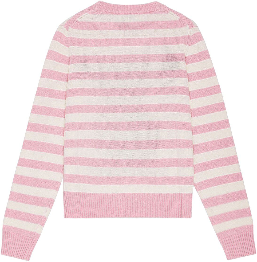 Striped Graphic Wool Mix Bunny Crew