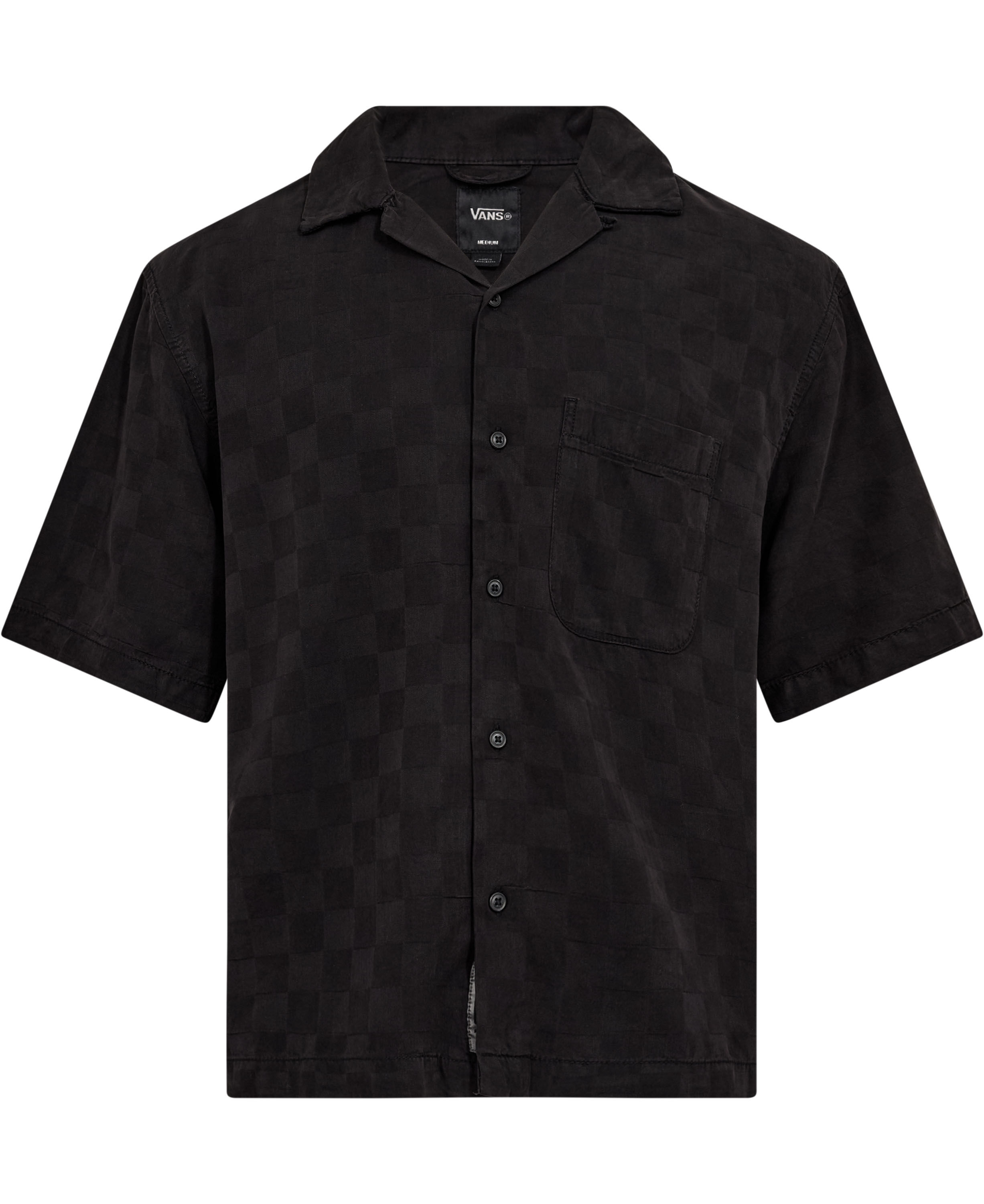 Van Doren Tencel Check Camp SS Shir
