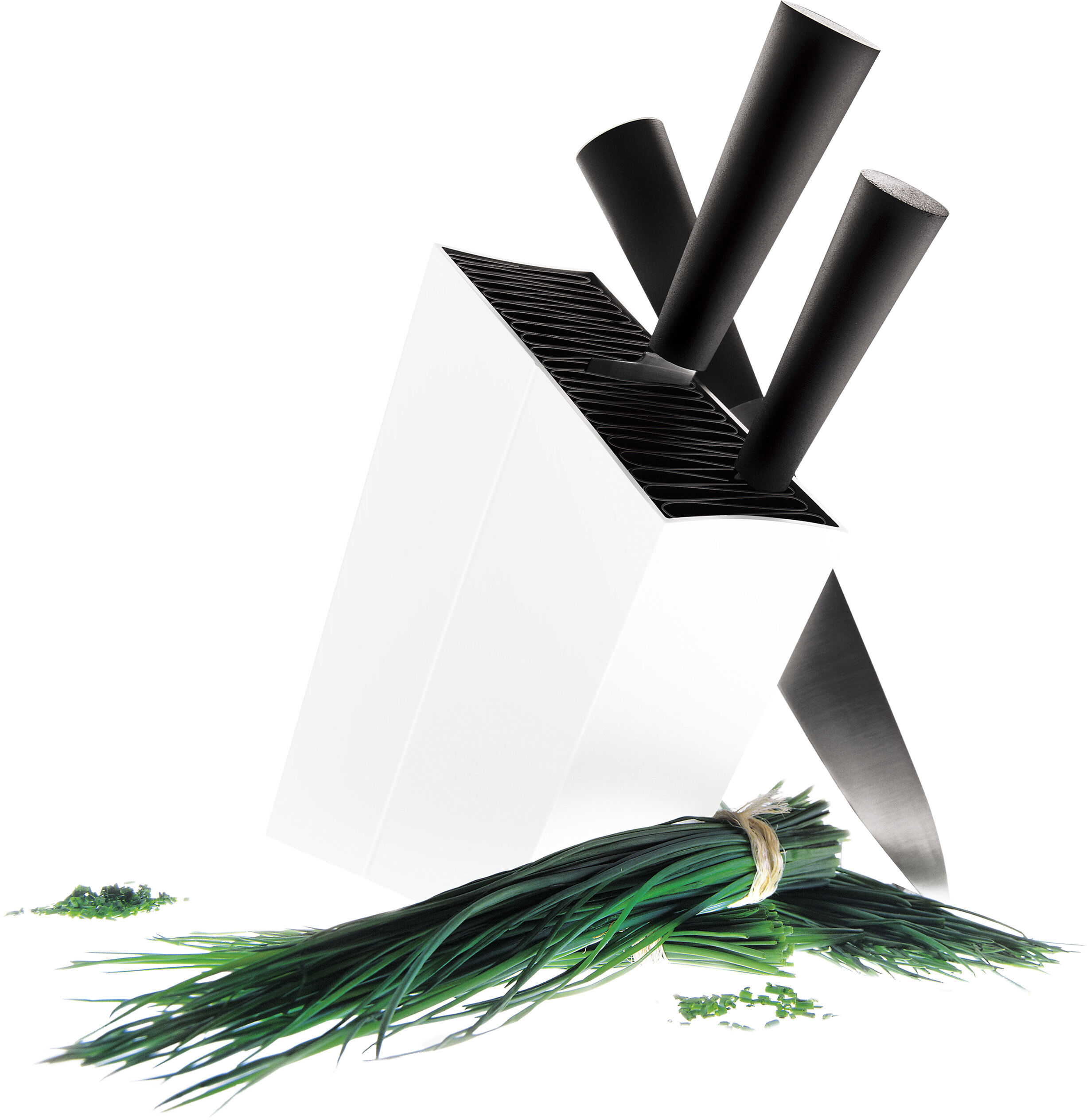 Knivblock snedst?llt, White