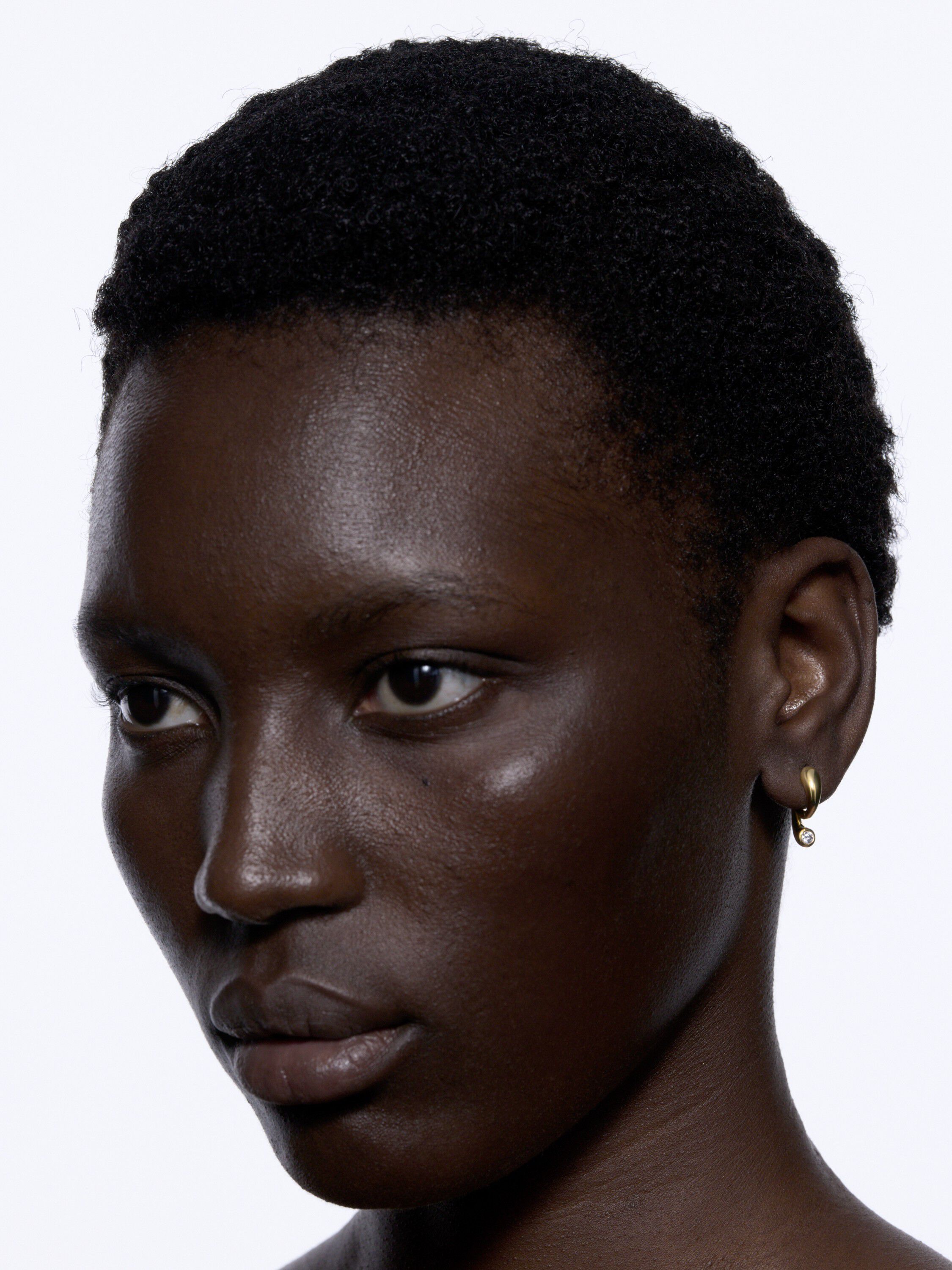 Mermaid Pool Huggie Gold