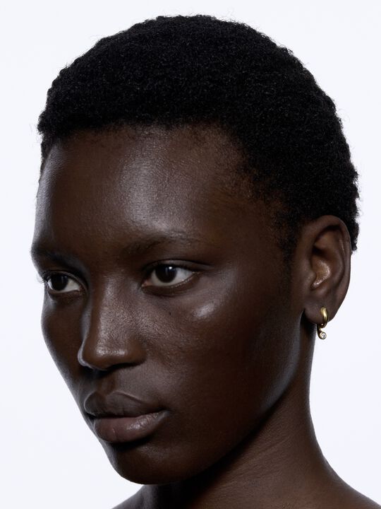 Mermaid Pool Huggie Gold