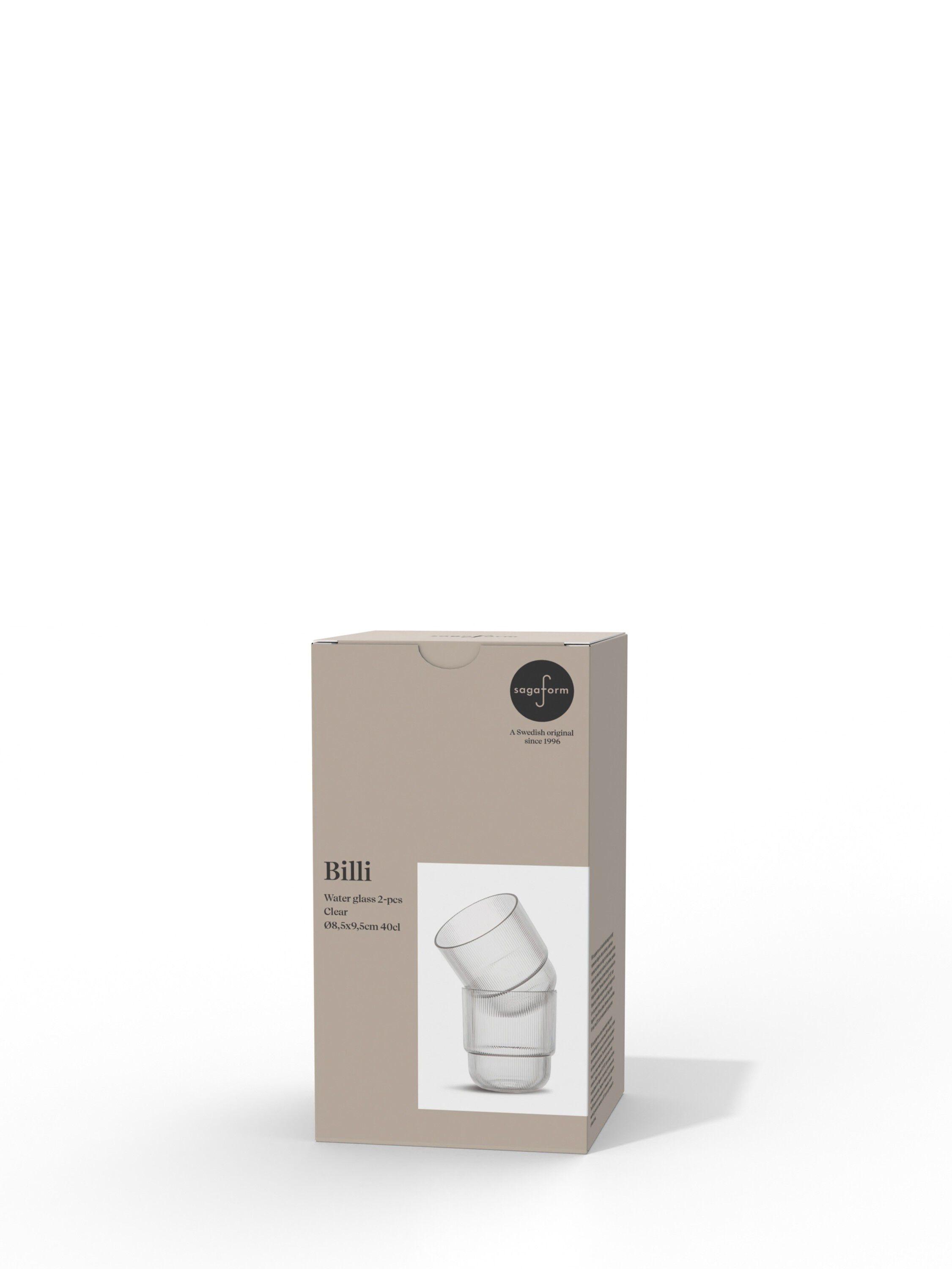 Billi water glass, 2-stk