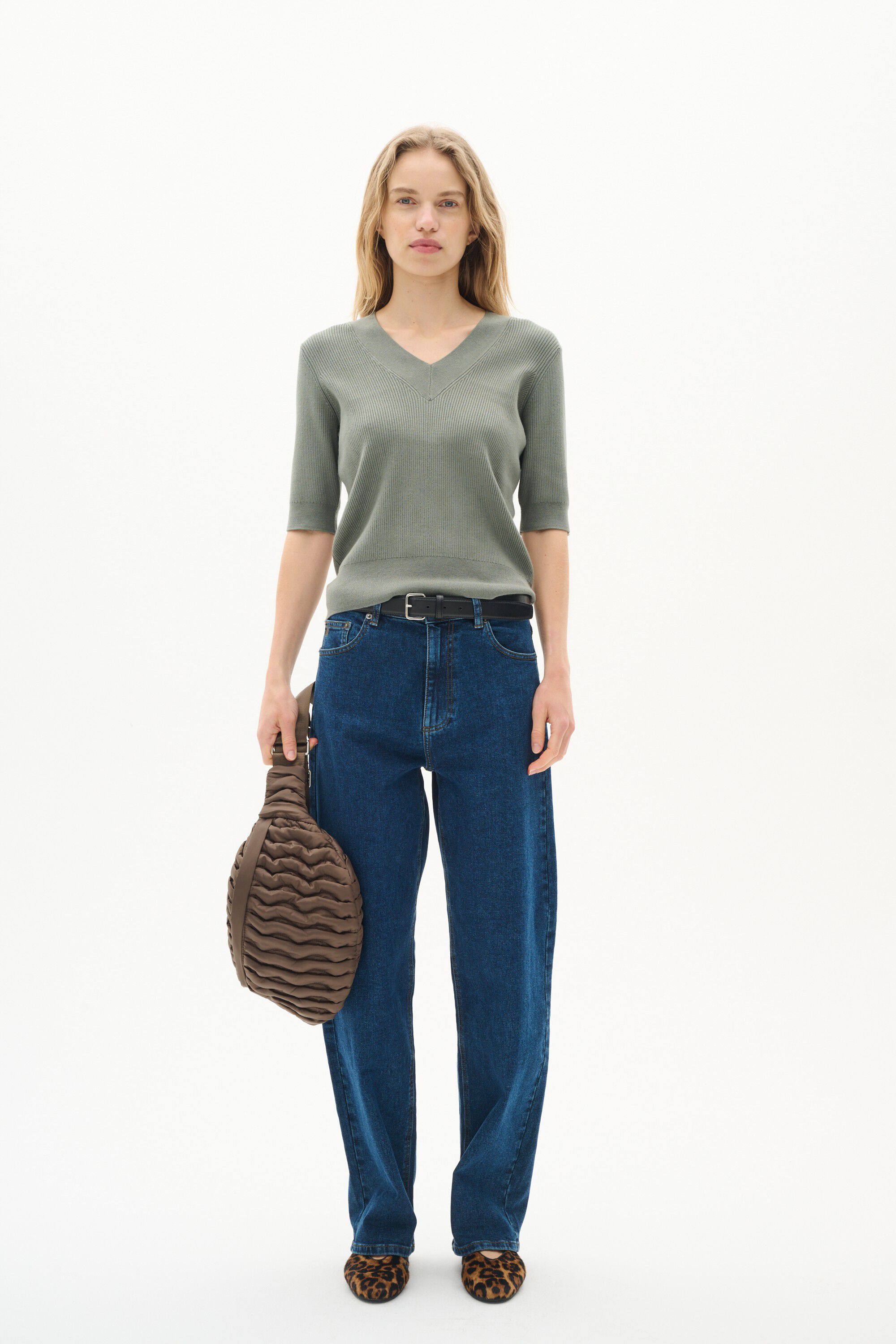 LeenahIW V-Neck Blouse