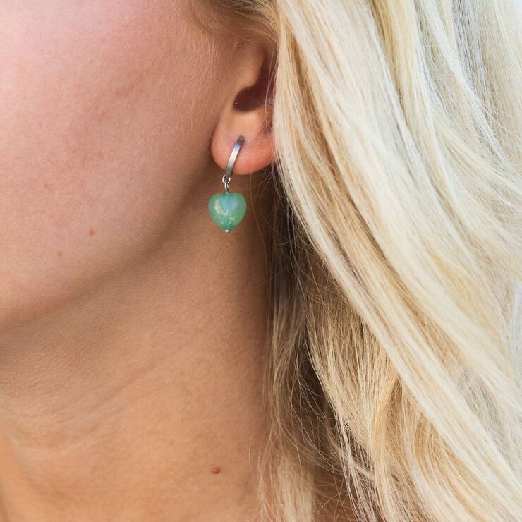 Soft Heart Hoop Green