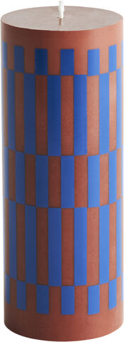 Column Candle-Medium-Brown and blue