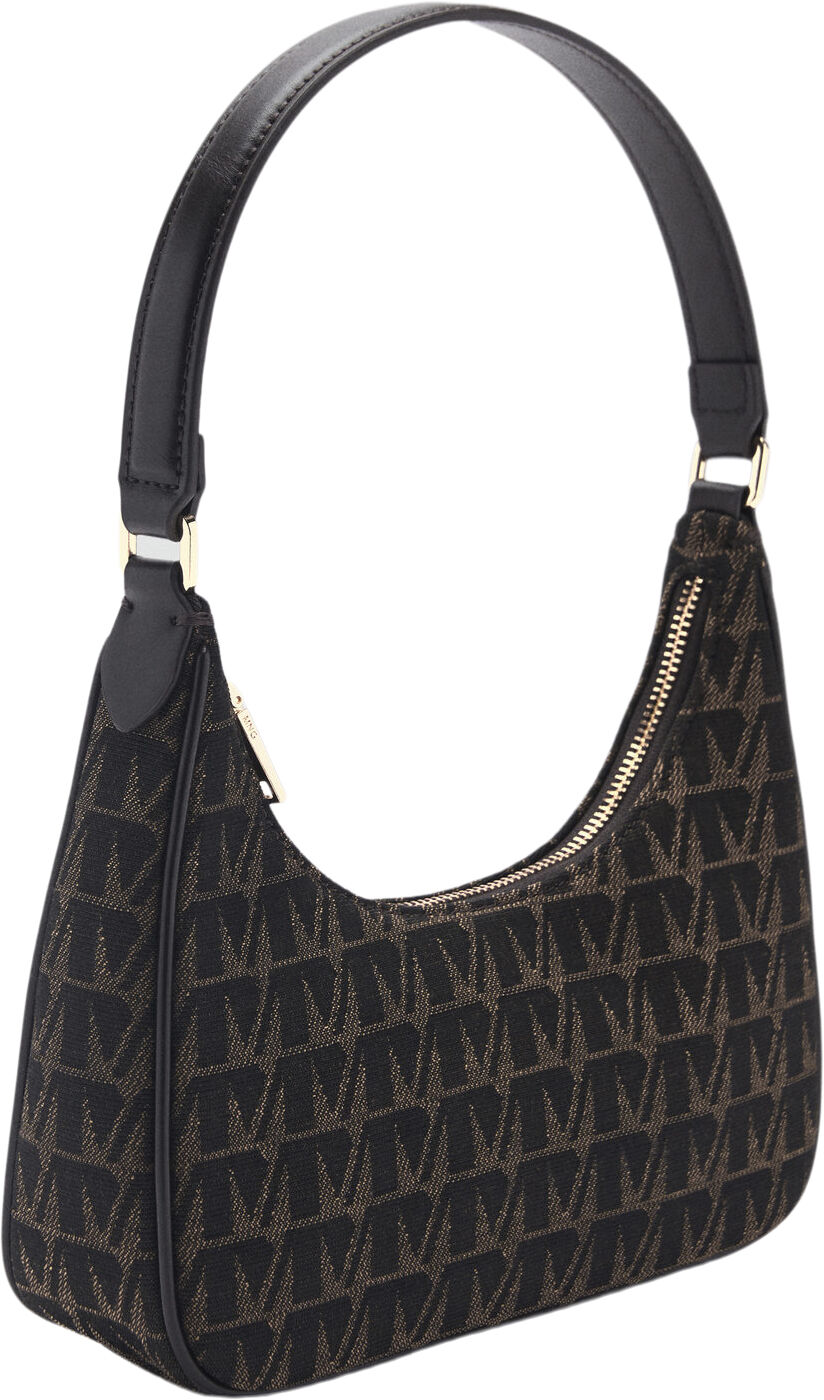 Shoulder bag with printed logo