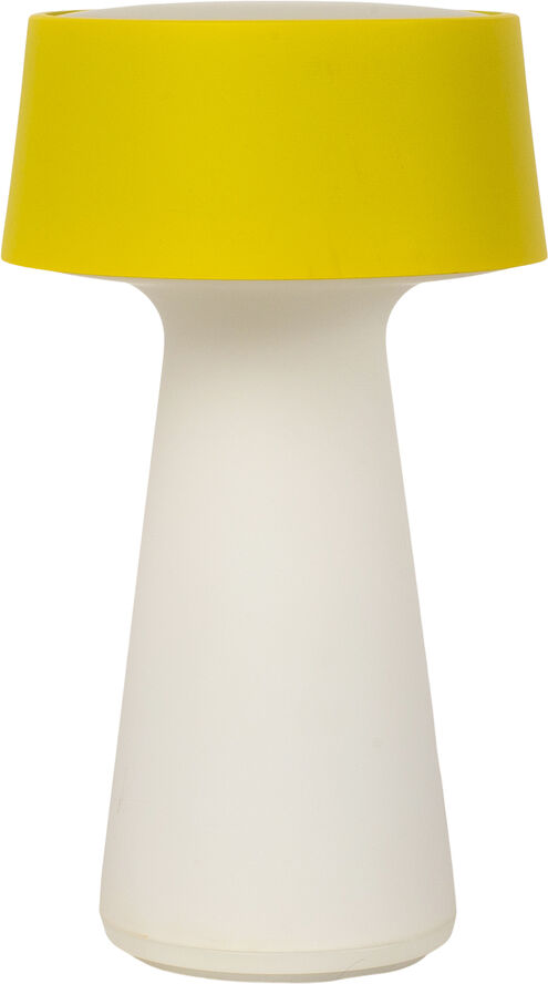 Ember bordlampe, svagt gul
