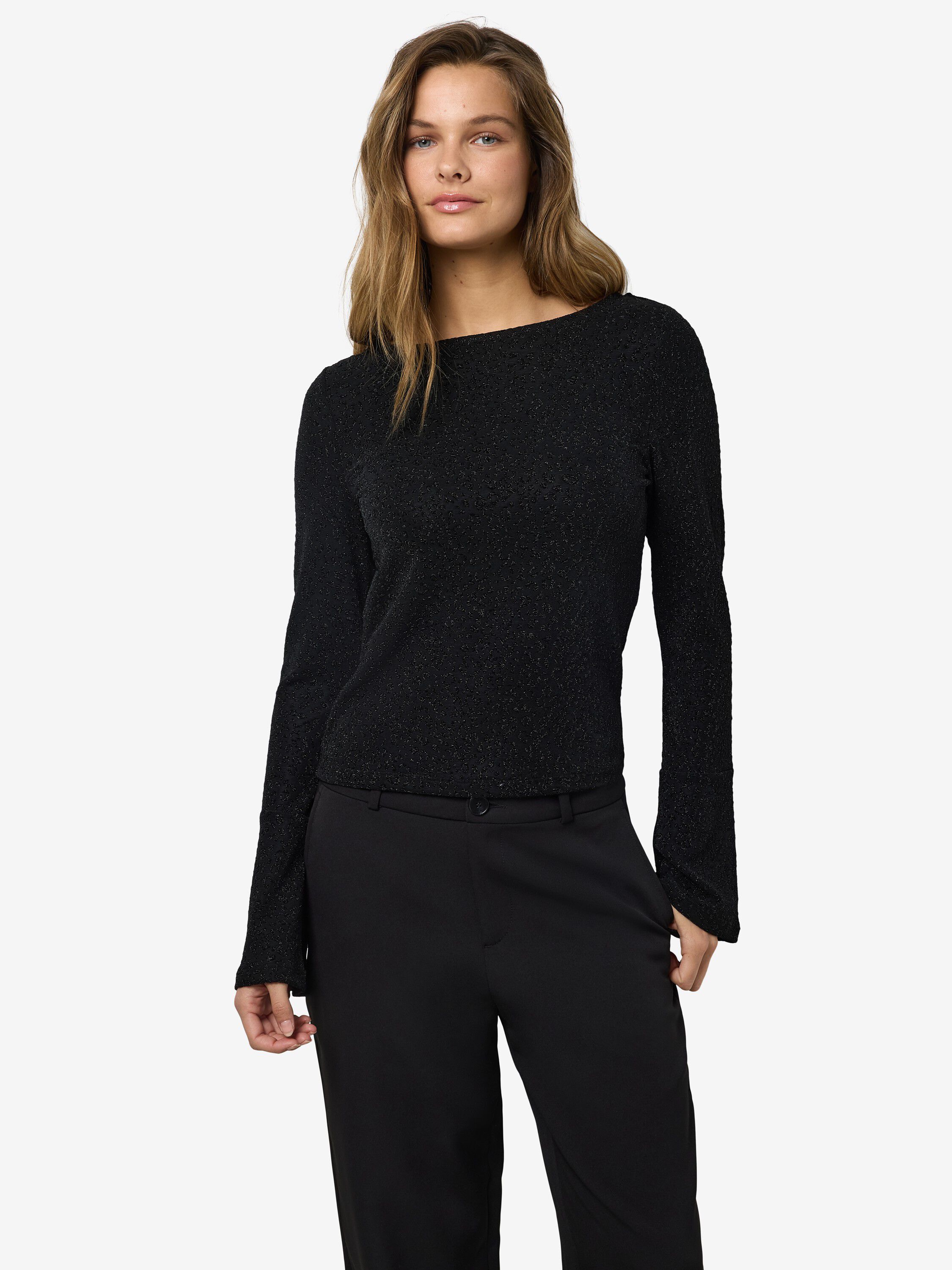 Nmgilly L/S Boatneck Bellsleeve Top Jrs