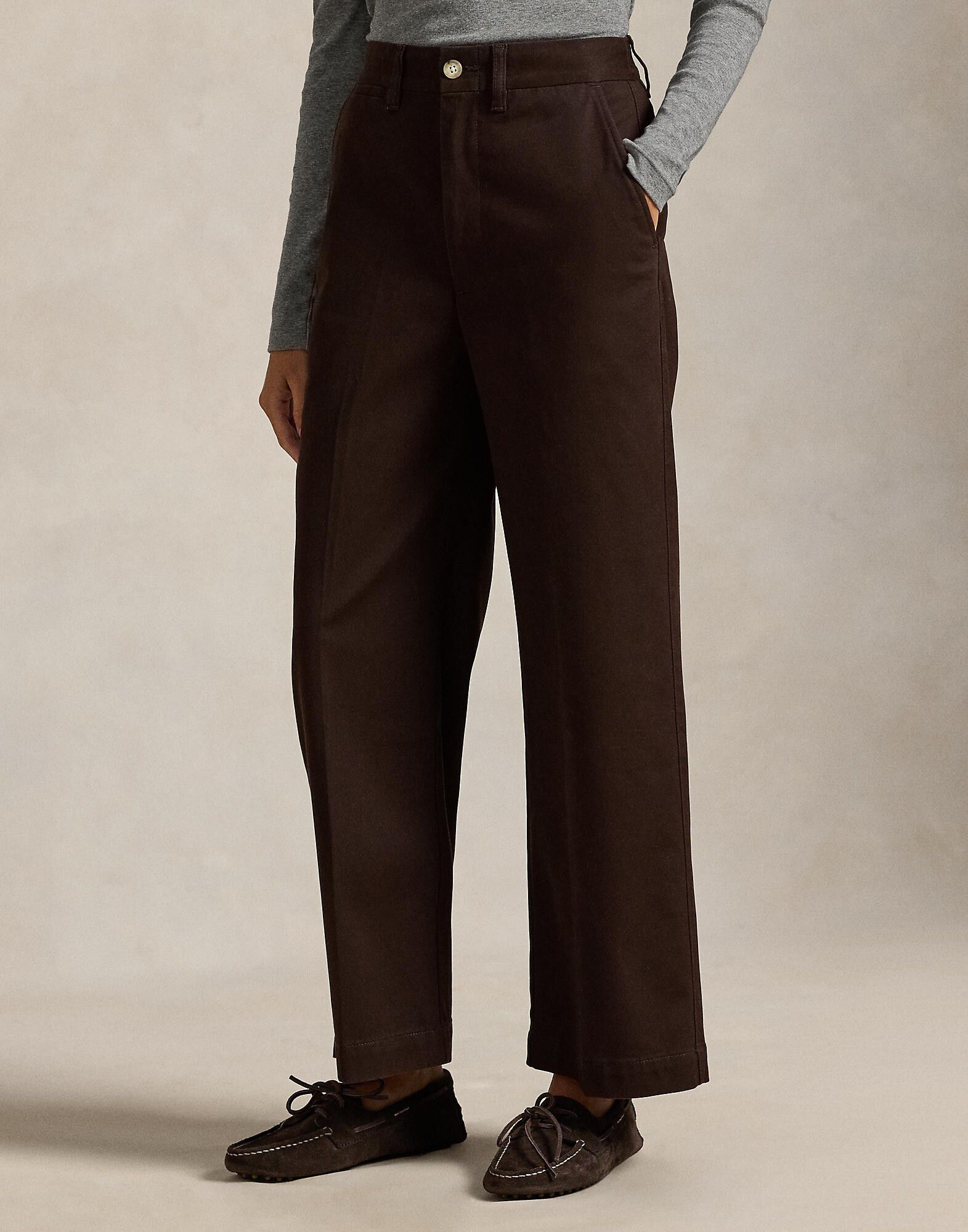 Chino Wide-Leg Pant