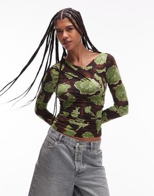 TSAUDREY ASYMMETRIC TOP JSR - COTTON BLEND