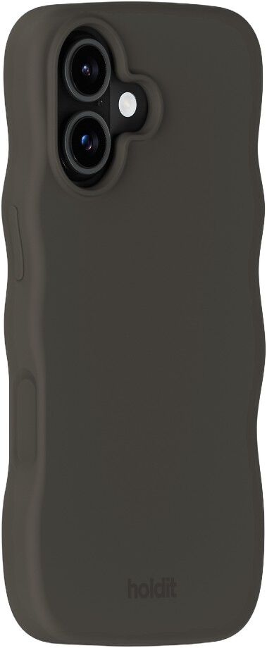Wavy Case Silicone MagSafe Cpt. IPH 17 Charcoal
