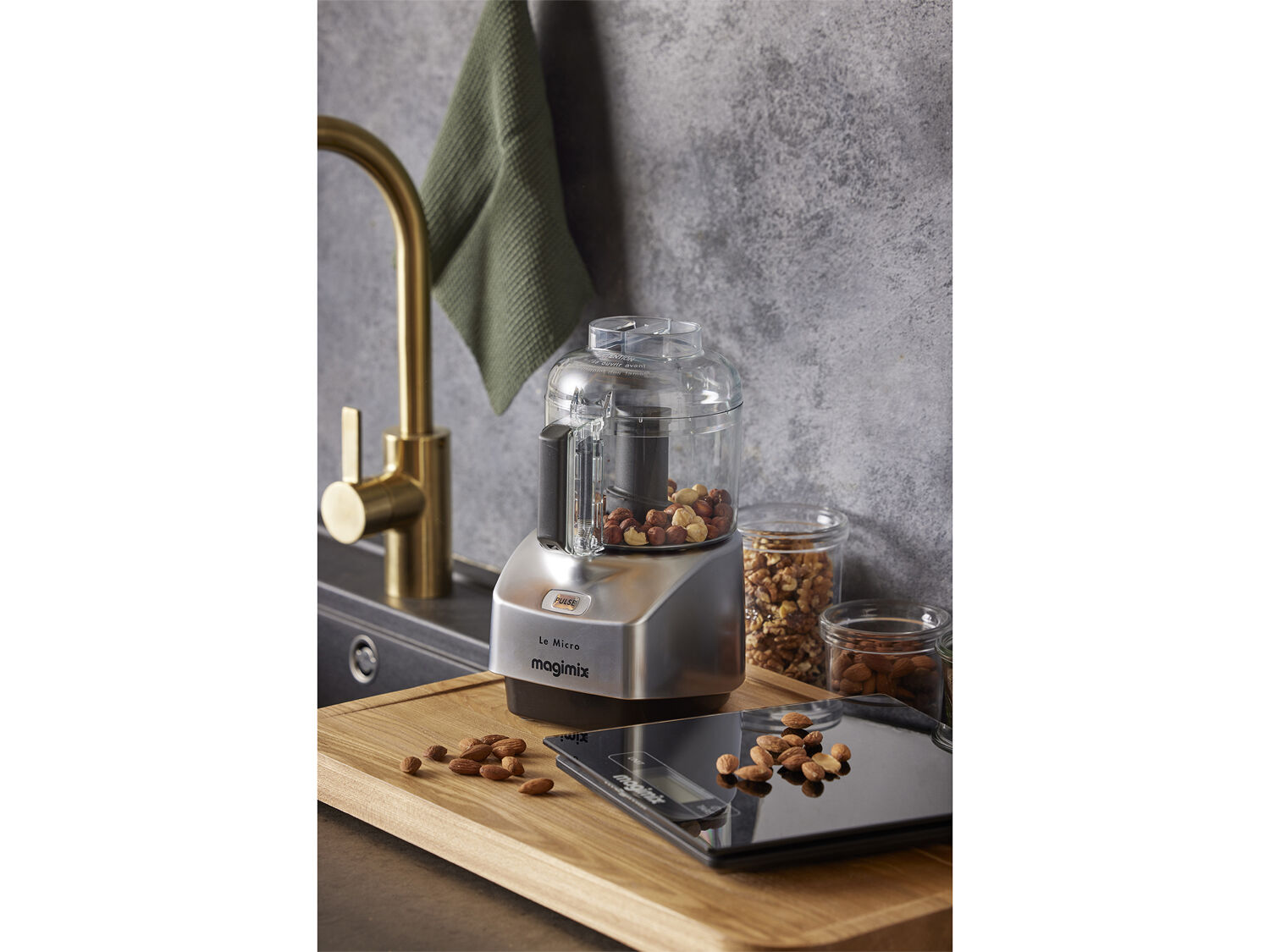 "Kj&Atilde;&cedil;kkenvekt Magimix 10 kg Svart Glass"