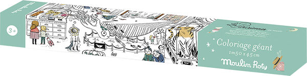 Moulin Roty - Kæmpebanner til farvelægning - På museet