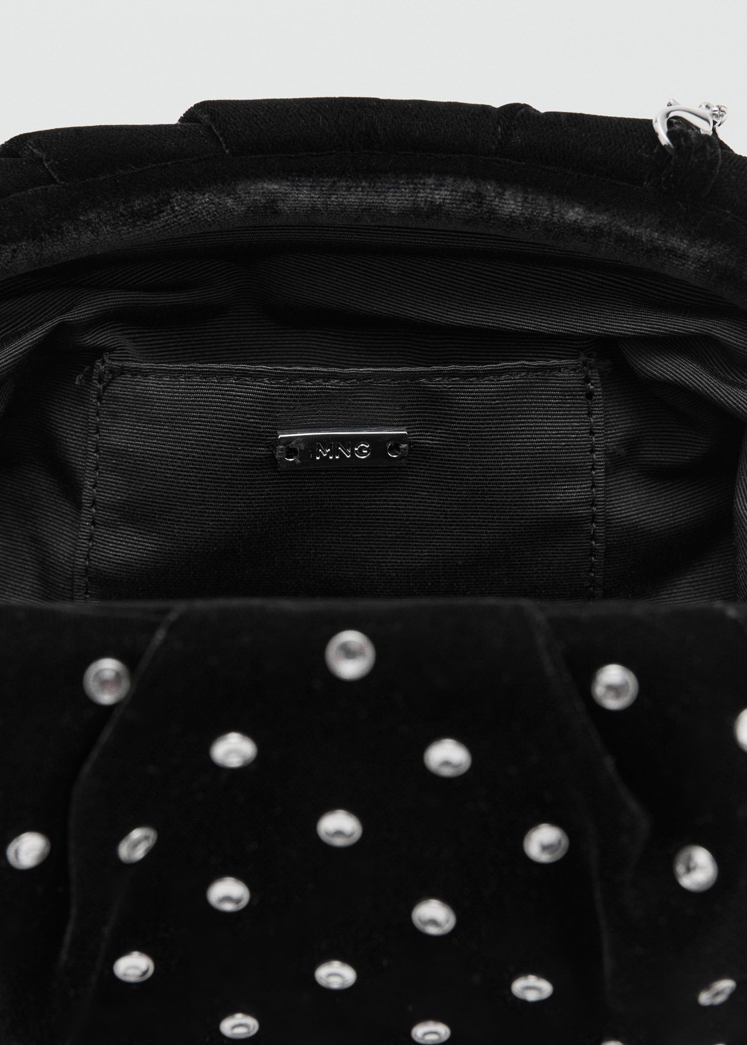 Velvet strass clutch