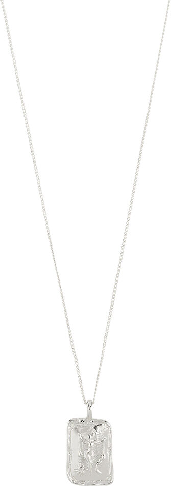 LIBRA recycled Zodiac Sign necklace, silver-plated