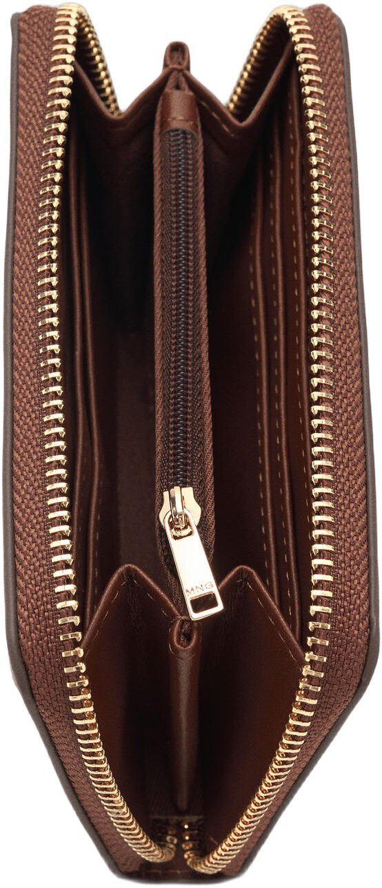 Medium wallet with logo print