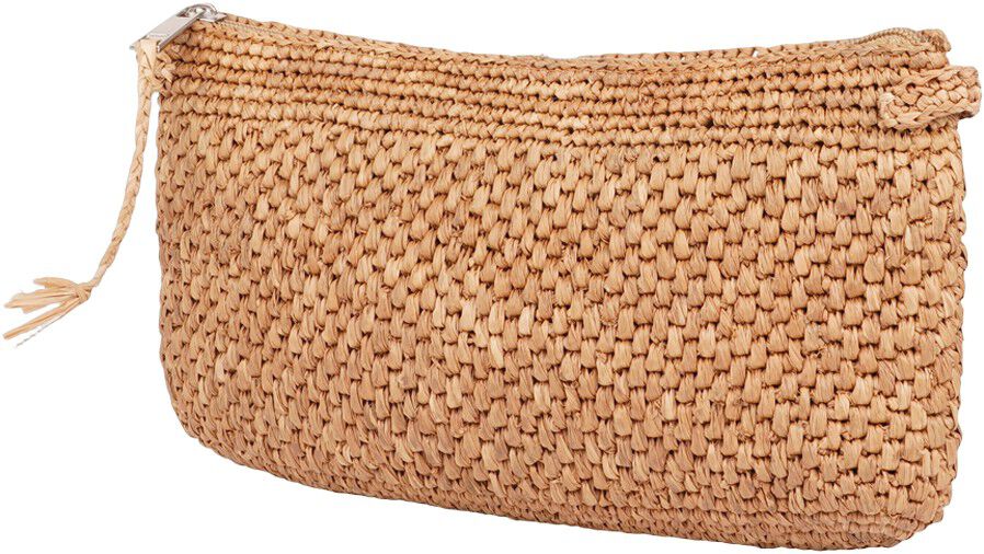 MELISO - WOVEN CLUTCH WITH ZIPPER