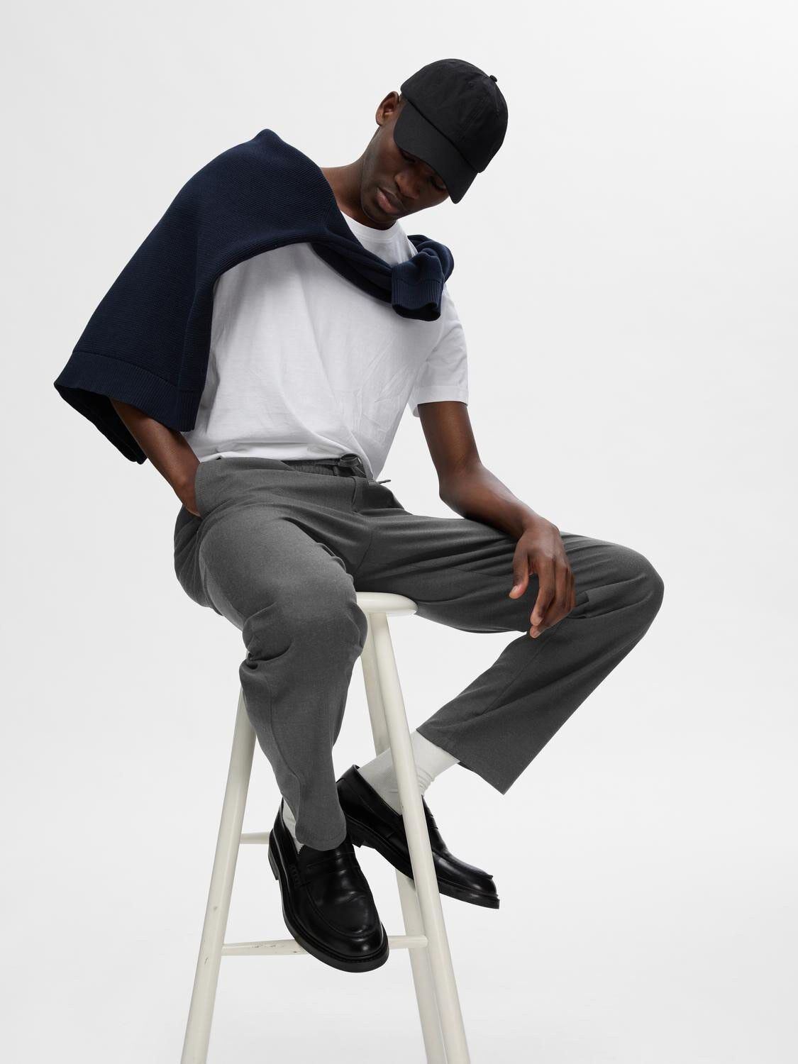 Slh196-Straight Robert String Pant Noos