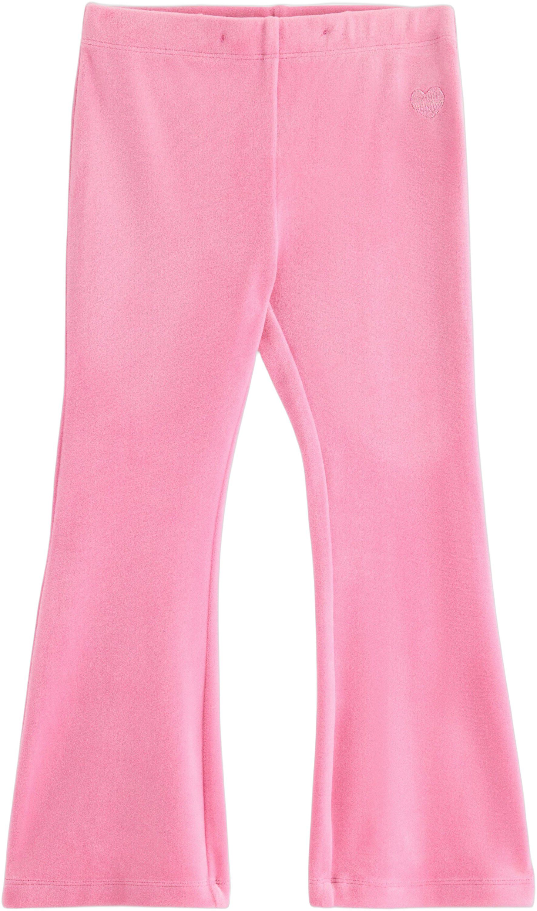 Soft velour leggings with an adjust