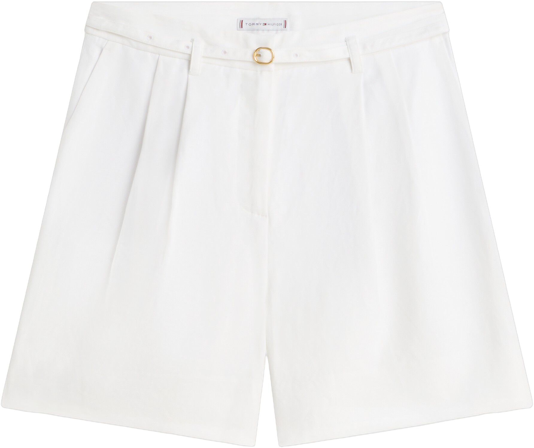 Linen Blend Wide Leg Shorts