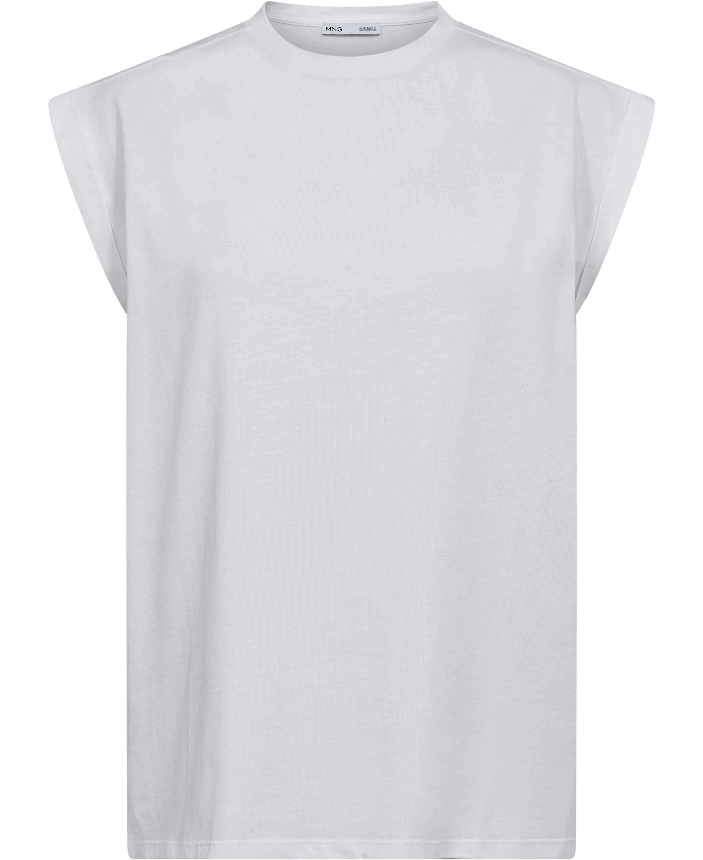 Short-sleeved t-shirt with shoulder