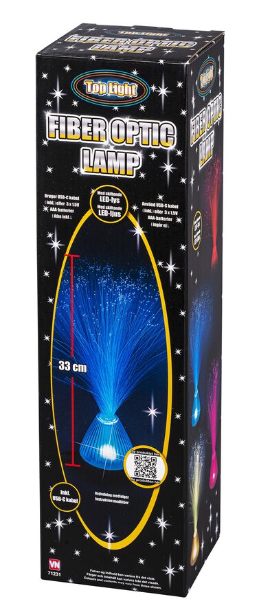 FIBEROPTISK LAMPE 33 cm