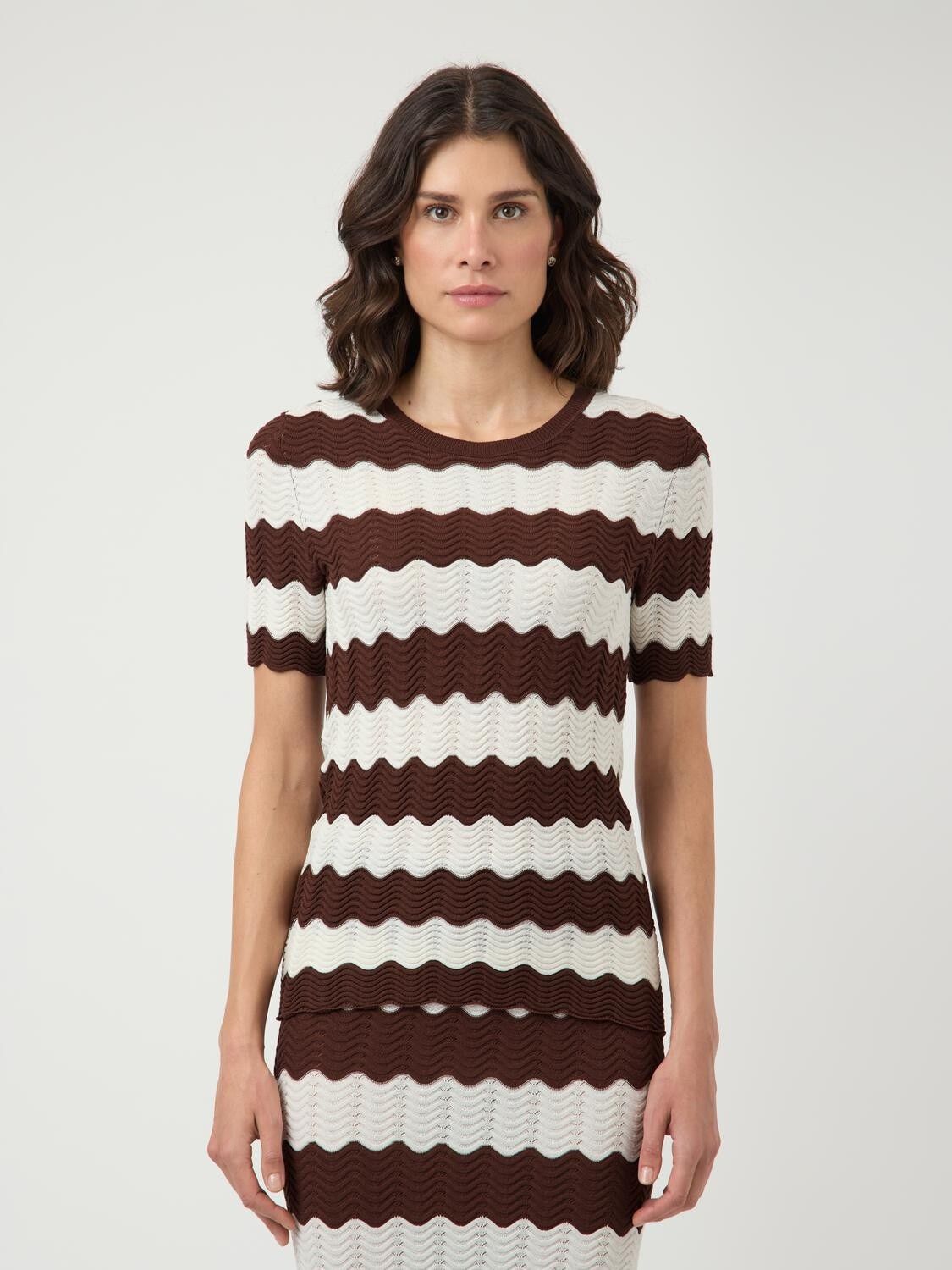 Yasbee Ss Knit Top