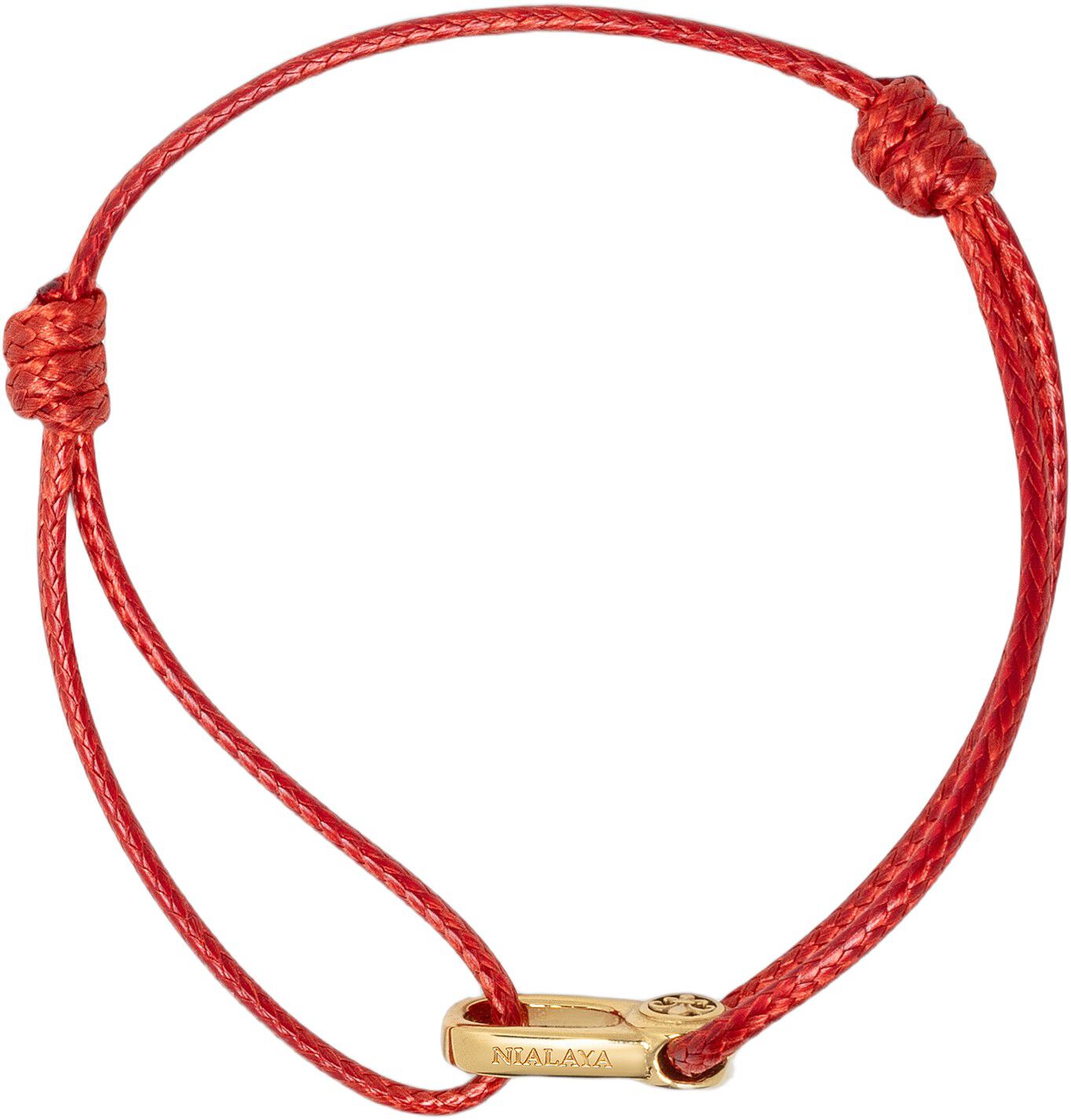 String Bracelet with Gold Hook