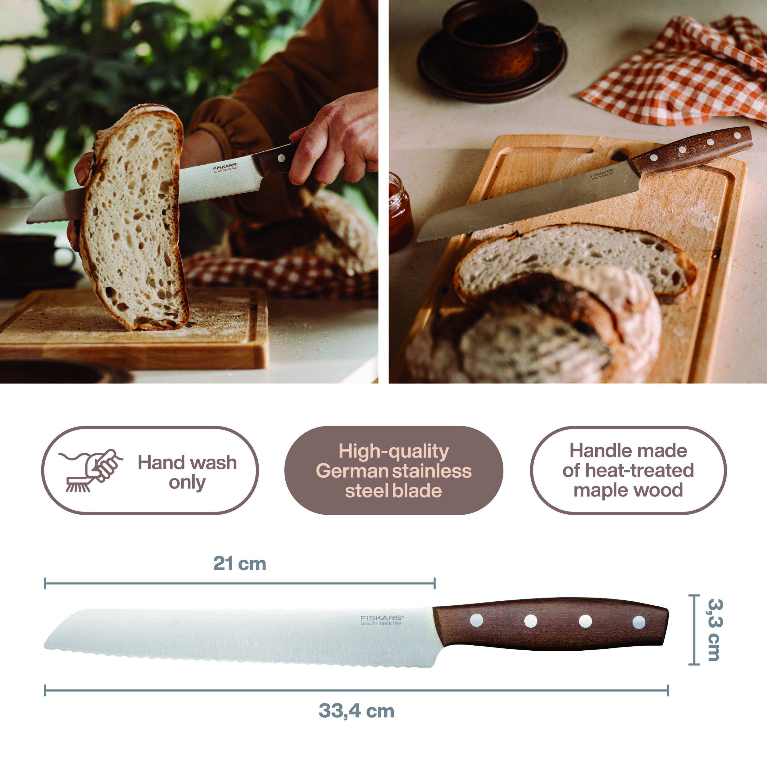 Folken Br&oslash;dkniv 21cm