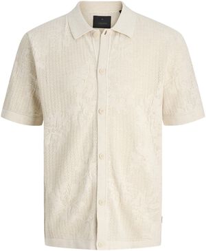JPRBLAOWEN KNIT BUTTON THROUGH POLO