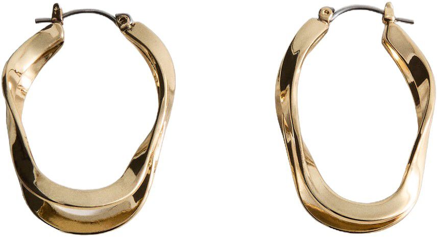 Twisted hoop earrings