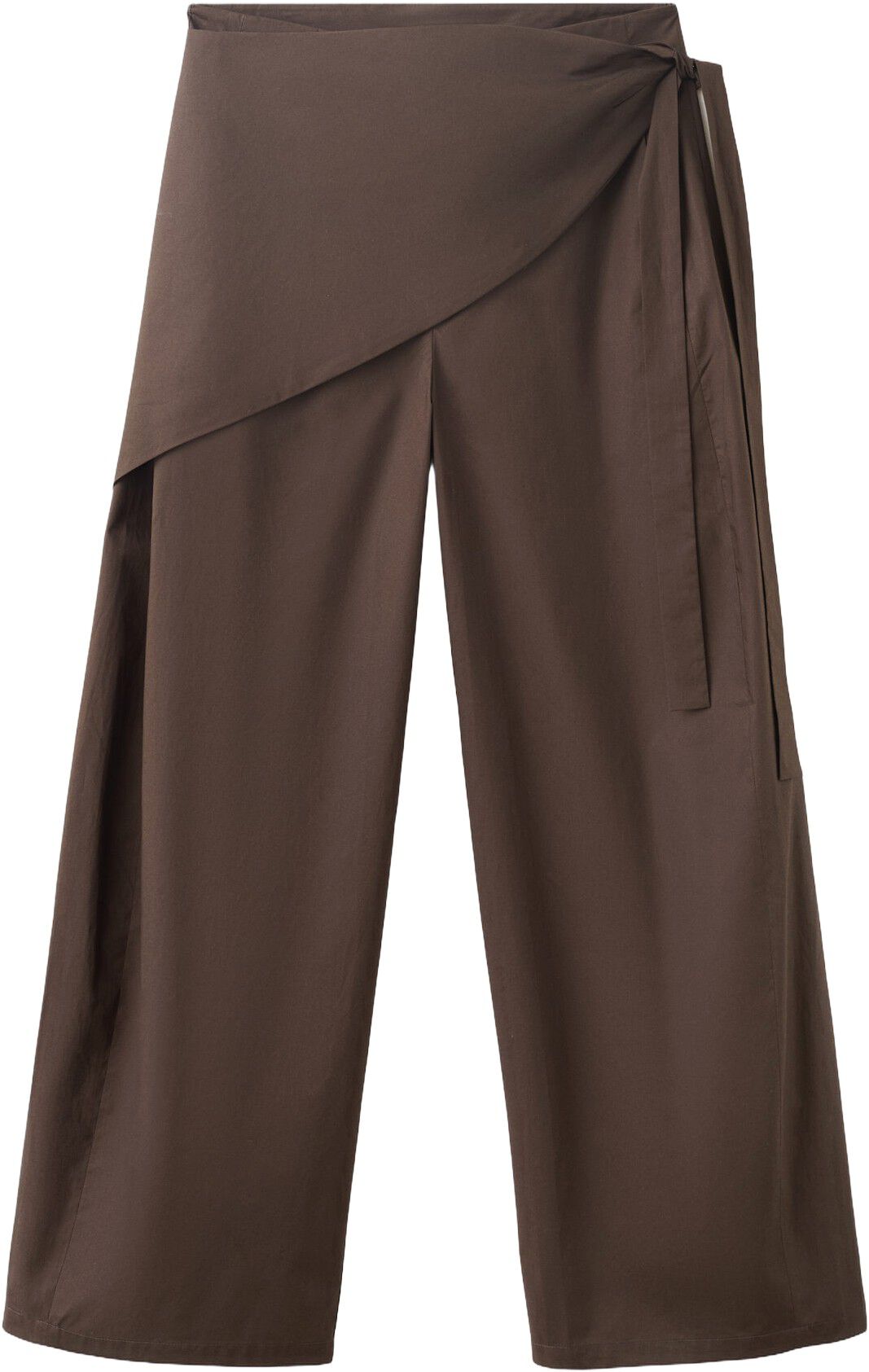 Straight-leg trousers with detachab