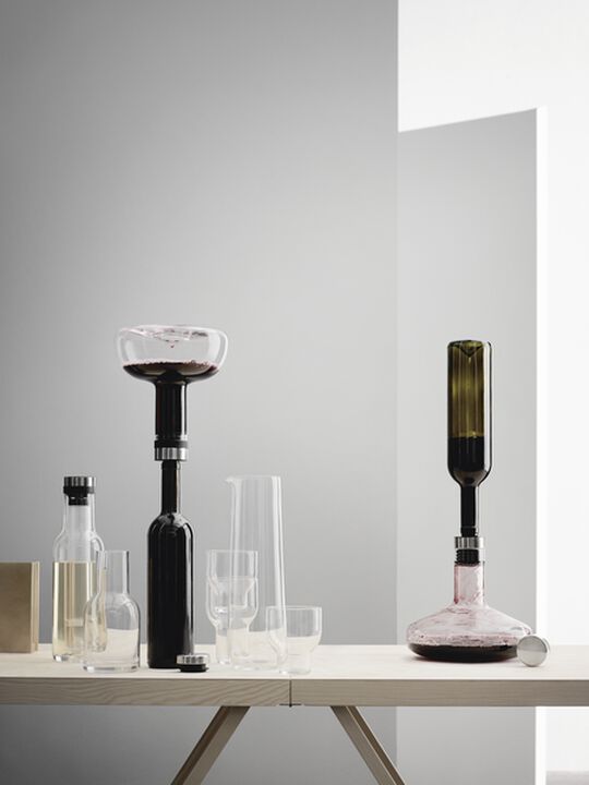 Wine Breather, Clear/Steel