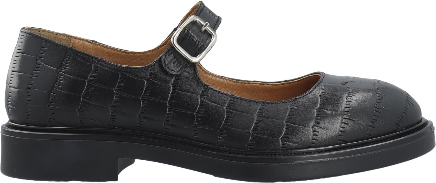 BIAADDA Mary Jane Croco Embossed Leather
